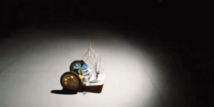 Built a light-following robot