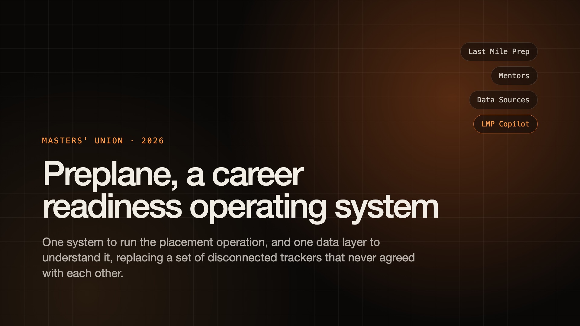 Preplane project cover